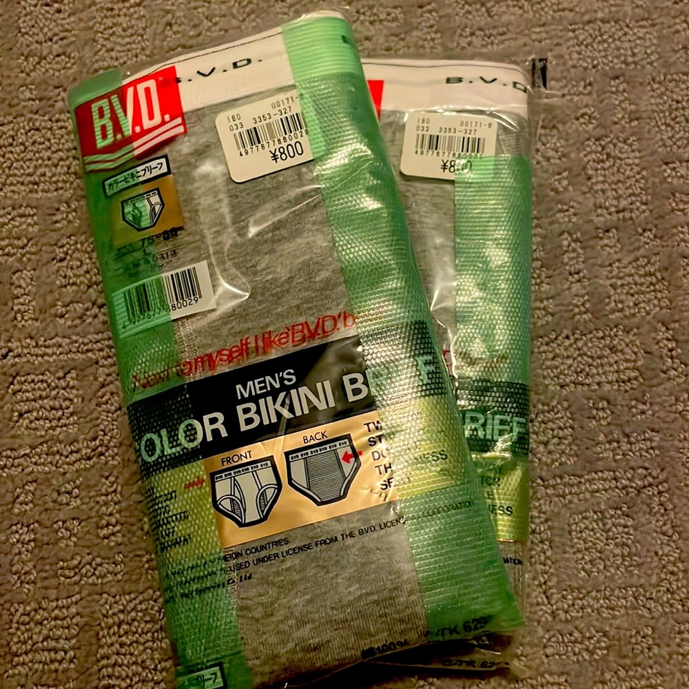 3 sets of bvd men’s briefs